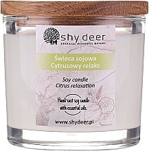 Düfte, Parfümerie und Kosmetik Soja-Duftkerze im Glas Citrus Relaxation - Shy Deer Citrus Relaxation Soy Candle