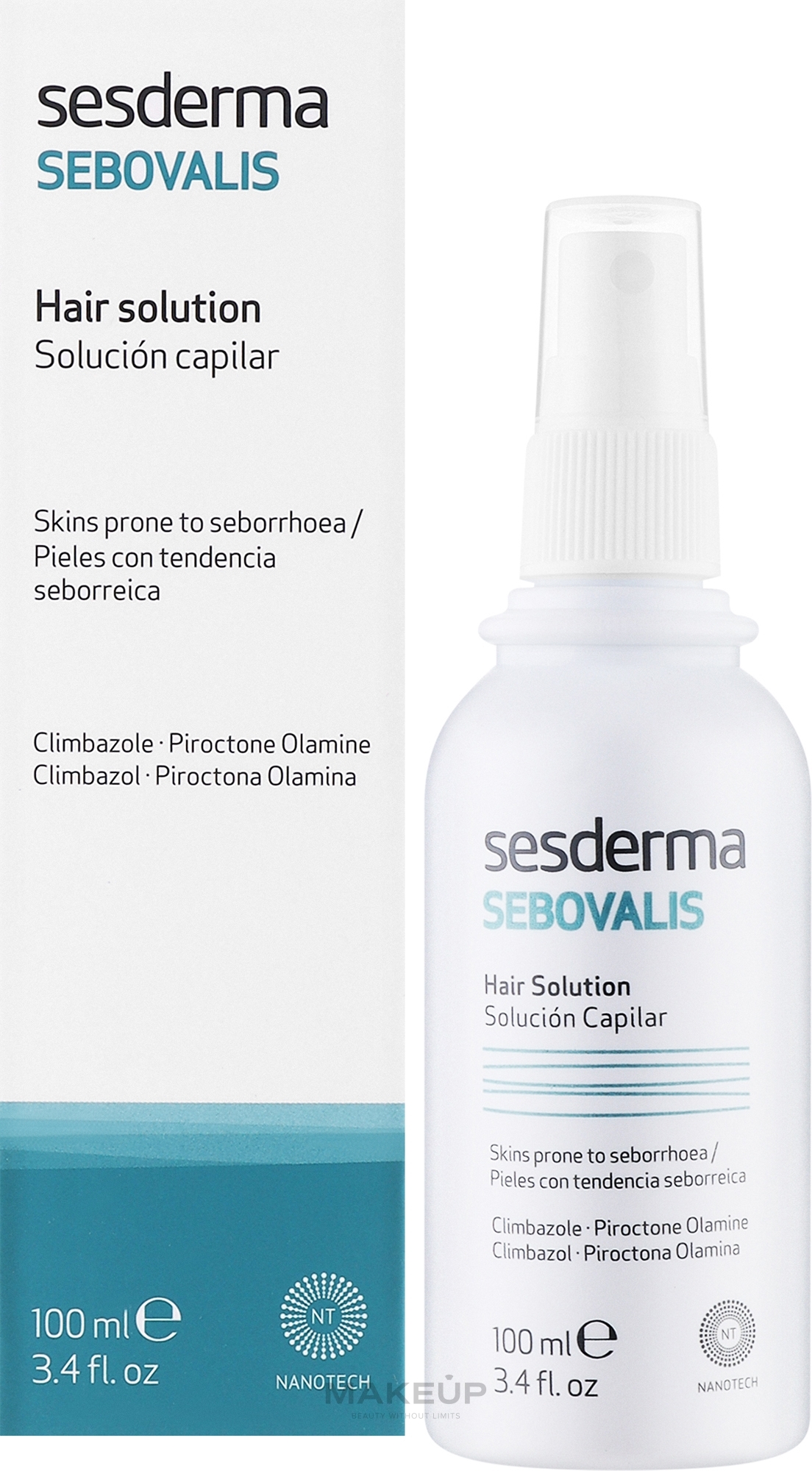 Haarbehandlung gegen Schuppen und Seborrhoe - SesDerma Laboratories Sebovalis Hair Solution — Bild 100 ml