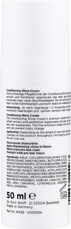 Glanzpflege-Haarcreme - Alcina Hair Care Shine Conditioning Cream — Foto N2