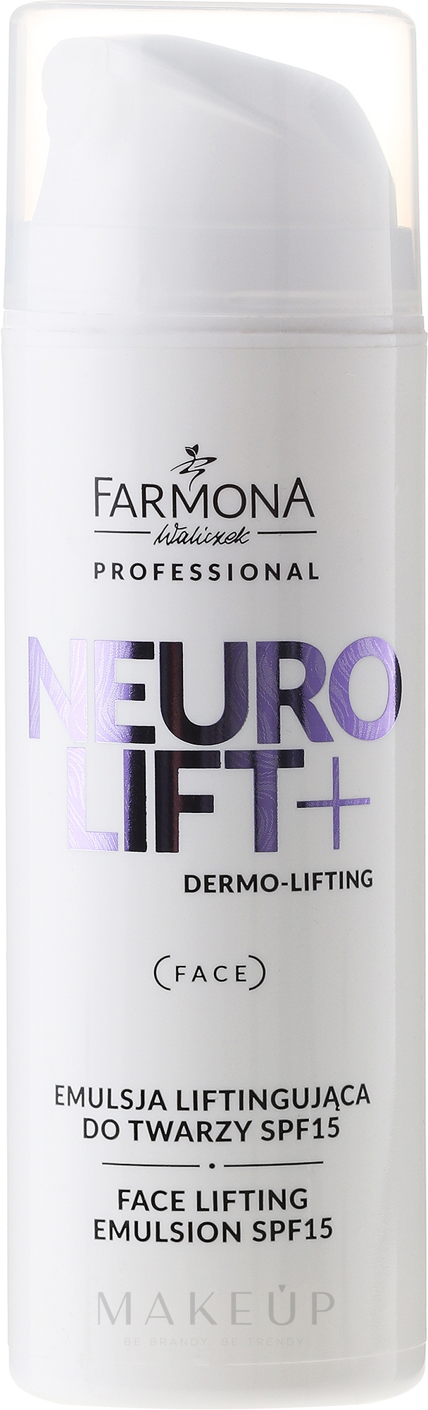 Liftingemulsion für das Gesicht SPF 15 - Farmona Professional Neurolift+ Face Lifting Emulsion SPF 15 — Bild 150 ml