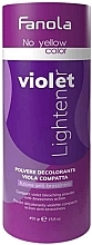 Lila aufhellendes Pulver gegen Gelbstich für alle Haartypen - Fanola No Yellow Violet Lightener Powder — Bild N1