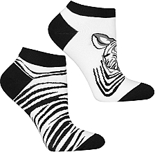 Kurze Damensocken CSD240-076 Zebra - Moraj — Bild N2