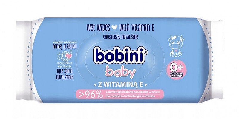 Baby-Feuchttücher mit Vitamin E 60 St. - Bobini — Bild N1