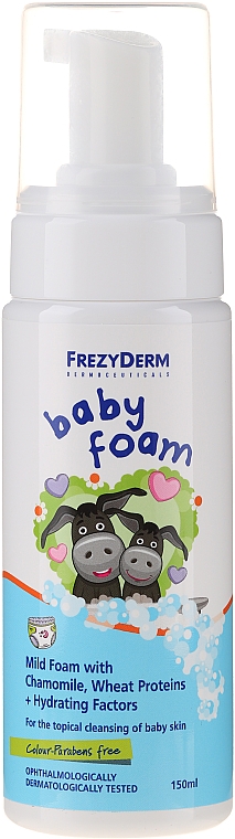 Milder Waschschaum mit Kamille und Weizenproteinen für Neugeborene und Kinder - Frezyderm Baby Foam — Bild N2