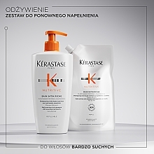 Reichhaltiges, feuchtigkeitsspendendes Shampoo-Bad für sehr trockenes Haar (Refill) - Kerastase Nutritive Bain Satin Riche Shampoo  — Bild N8