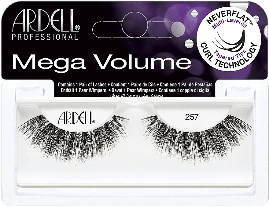 Künstliche Wimpern 257 - Ardell Mega Volume 257 Black — Bild N1