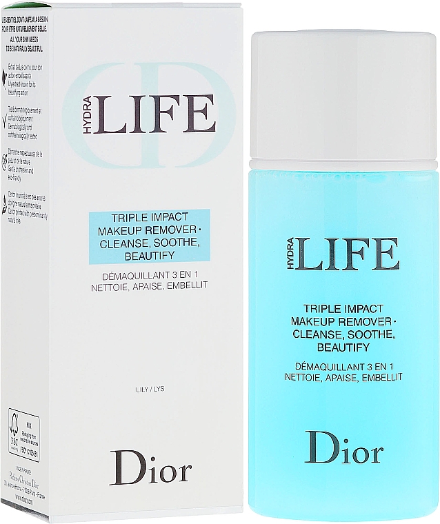 3in1 Make-up Entferner - Dior Hydra Life Triple Impact Makeup Remover — Bild N1