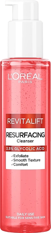 Gesichtsreinigungsgel mit 3,5% Glykolsäure - L'Oreal Paris Revitalift Resurfacing Cleanser — Bild N1