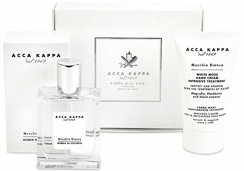 Acca Kappa White Moss - Duftset (Eau de Cologne 50ml + Handcreme 75ml) — Bild N1