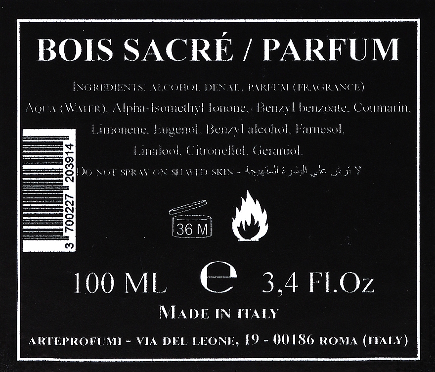 Arte Profumi Bois Sacre - Parfum — Bild N3