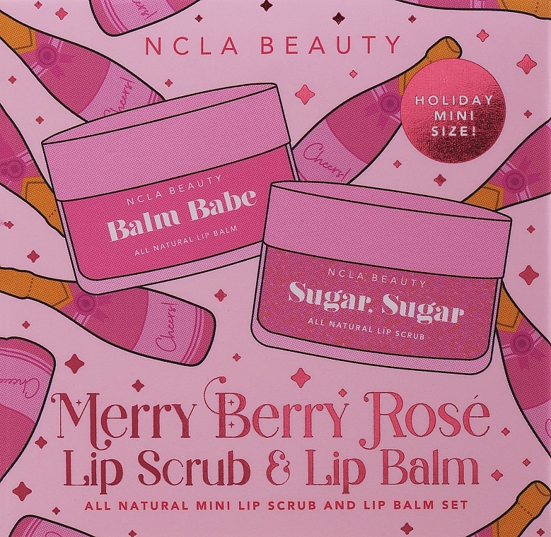 Set - NCLA Beauty Merry Berry Rose ( Lippenbalsam/5 ml + Lippenpeeling/5 ml) — Bild N1