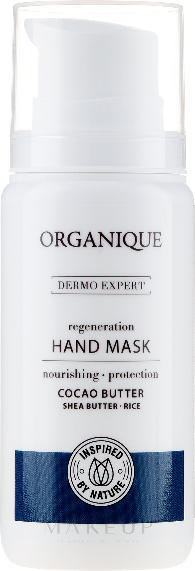 Regenerierende Handmaske mit Kakaobutter - Organique Dermo Expert Hand Mask — Bild 100 ml