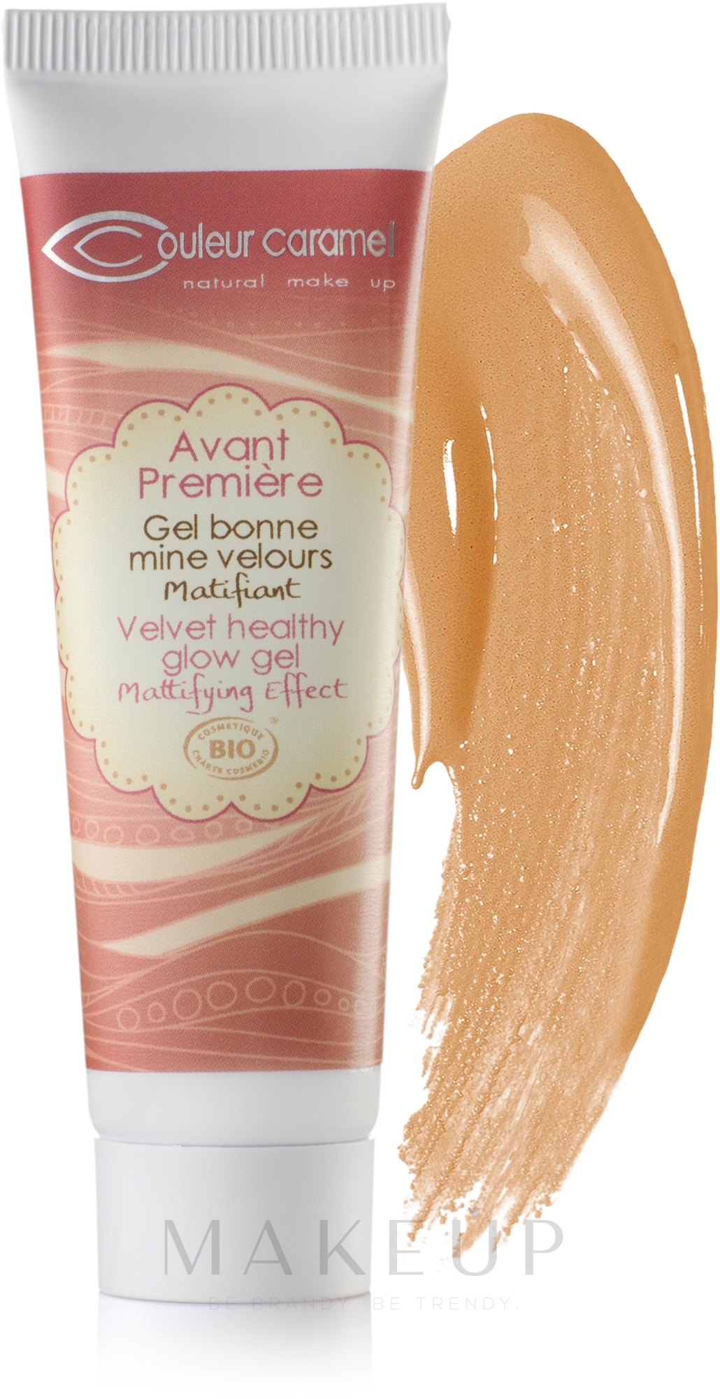 Mattierende Tönungs-Make-up Base - Couleur Caramel Velvet Healthy Glow Gel — Bild 62 - Golden Beige