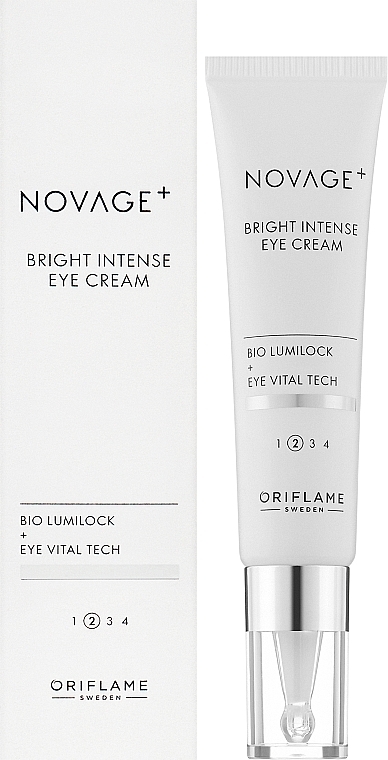 Creme für die Haut um die Augen gegen Pigmentflecken - Oriflame Novage+ Bright Intense Eye Cream — Bild N2