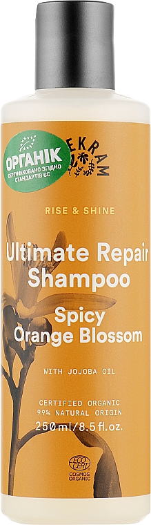 Haarshampoo mit Orangenblüte - Urtekram Spicy Orange Blossom Ultimate Repair Shampoo — Bild N1