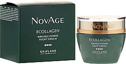 Anti-Falten Nachtcreme - Oriflame NovAge Ecollagen Wrinkle Power Night Cream — Bild N1