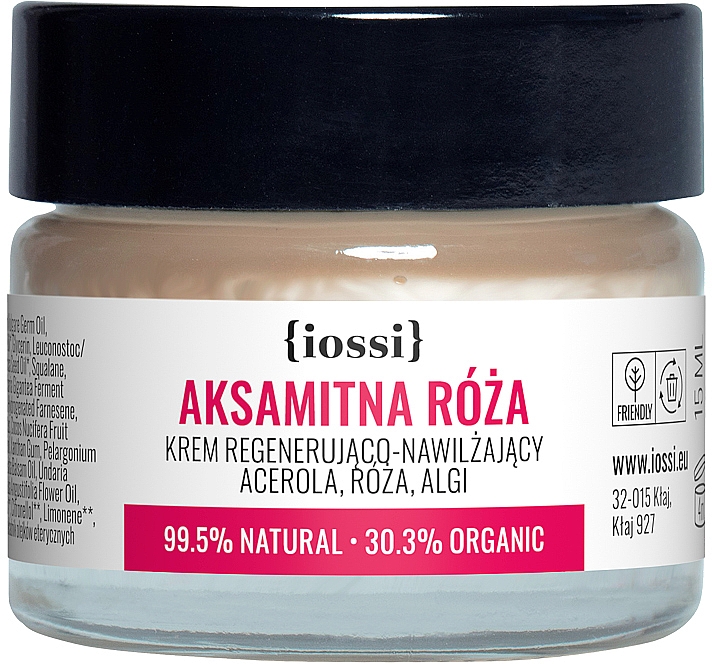 Regenerierende und feuchtigkeitsspendende Gesichtscreme mit Acerola, Rose und Algen - Iossi Regenerating Cream (Mini) — Bild N1