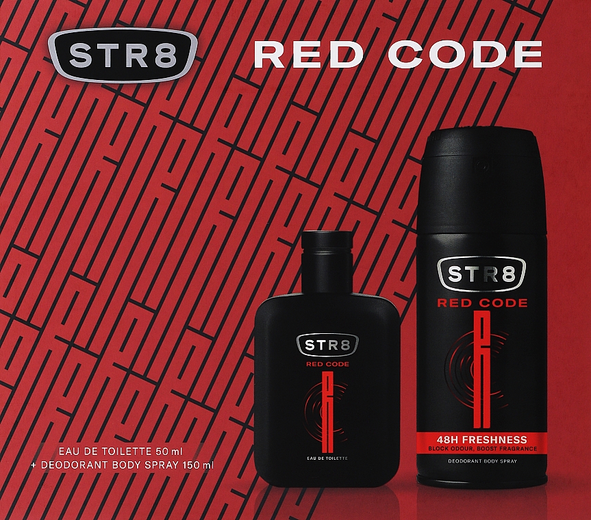 STR8 Red Code - Duftset (Eau de Toilette 50ml + Deospray 150ml) — Bild N1
