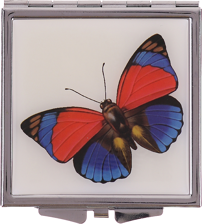Kosmetischer Taschenspiegel 85420 Schmetterling rot-blau - Top Choice — Bild N1