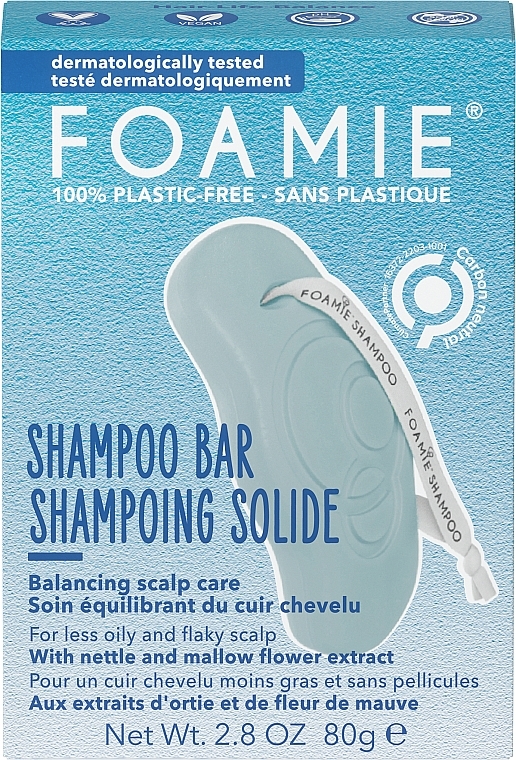 Haarshampoo mit Brennnessel- und Malvenblütenextrakten - Foamie Life Balance Shampoo Bar — Bild N1