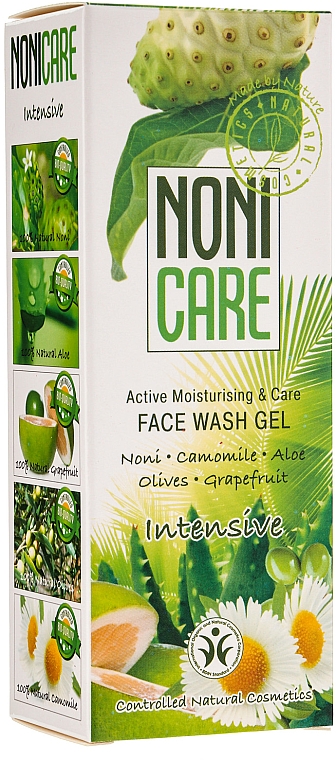 Feuchtigkeitsspendendes Gesichtsreinigungsgel mit Noni, Aloe, Kamille und Oliven - Nonicare Intensive Face Wash Gel