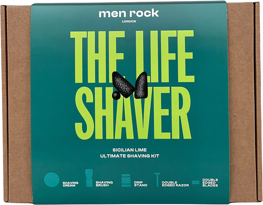 Rasierpflegeset 5 St. - Men Rock Ultimate Classic Shaving Gift Set Sicilian Lime — Bild N3
