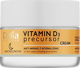 Anti-Falten-Nachtcreme mit Vitamin D3 - Delia Vitamin D3 Precursor Night Cream — Bild N1