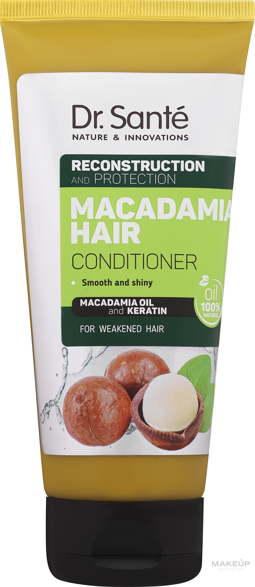 Haarspülung mit Macadamiaöl und Keratin für geschwächtes Haar - Dr. Sante Macadamia Hair — Bild 200 ml