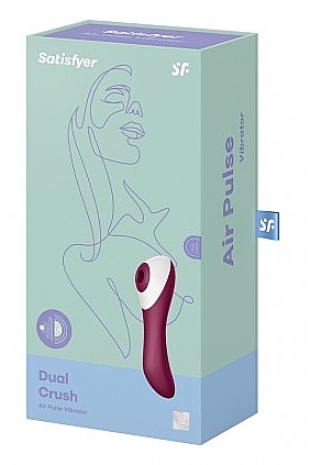 Vakuum-Klitoris-Stimulator Burgund - Satisfyer Dual Crush — Bild N4