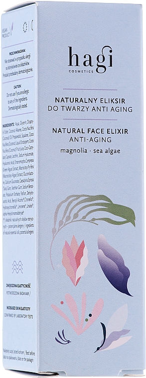 Natürliches Anti-Aging Gesichtselixier mit Magnolie und Meeresalgen - Hagi Natural Face Elixir Anti-aging — Bild N1