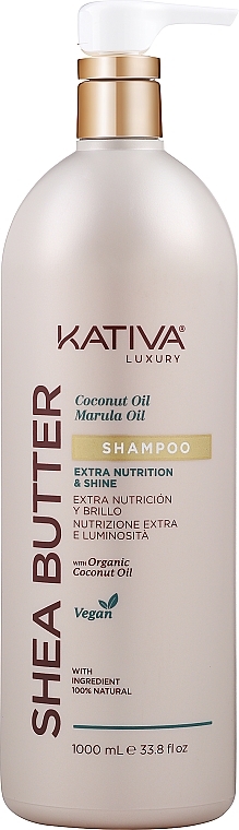 Haarshampoo - Kativa Shea Butter Coconut & Marula Oil Shampoo — Bild N1