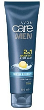 Düfte, Parfümerie und Kosmetik 2in1 Rasier- und Gesichtsreinigungsgel - Avon Care Men Fresh Energy