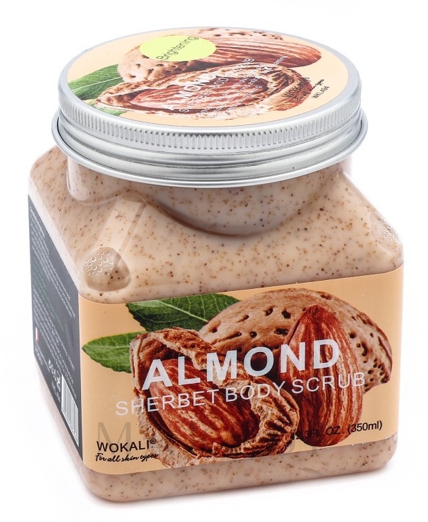 Körperpeeling Mandel - Wokali Sherbet Body Scrub Almond — Bild 350 ml