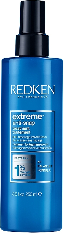 Haarkur für strapaziertes Haar mit Proteinen und Ceramiden ohne Ausspülen - Redken Extreme Anti-Snap Leave In Treatment — Bild N1