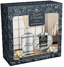 Tesori d`Oriente Diffuser+Candle, White Musk  - Set (Raumerfrischer 200ml + Kerze 109g) — Bild N1