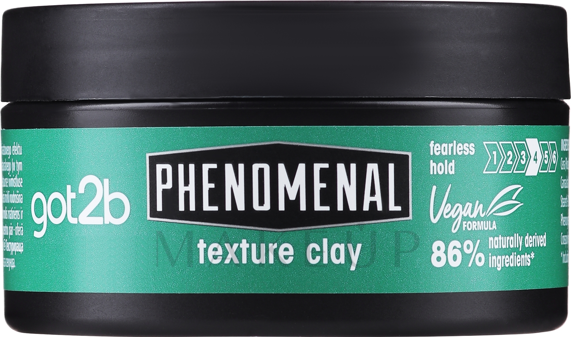 Texturierende Tonerde für Haar mit starkem Halt - Schwarzkopf Got2b Texturizing Clay — Bild 100 ml