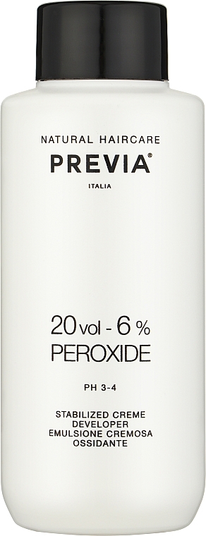 Oxidationsmittel für Haarfärbemittel - Previa Creme Peroxide 20 Vol 6% — Bild N1