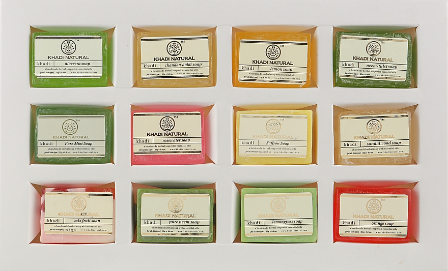 Set - Khadi Natural Ayurvedic Herbal Kit (soap/12*25g) — Bild N2