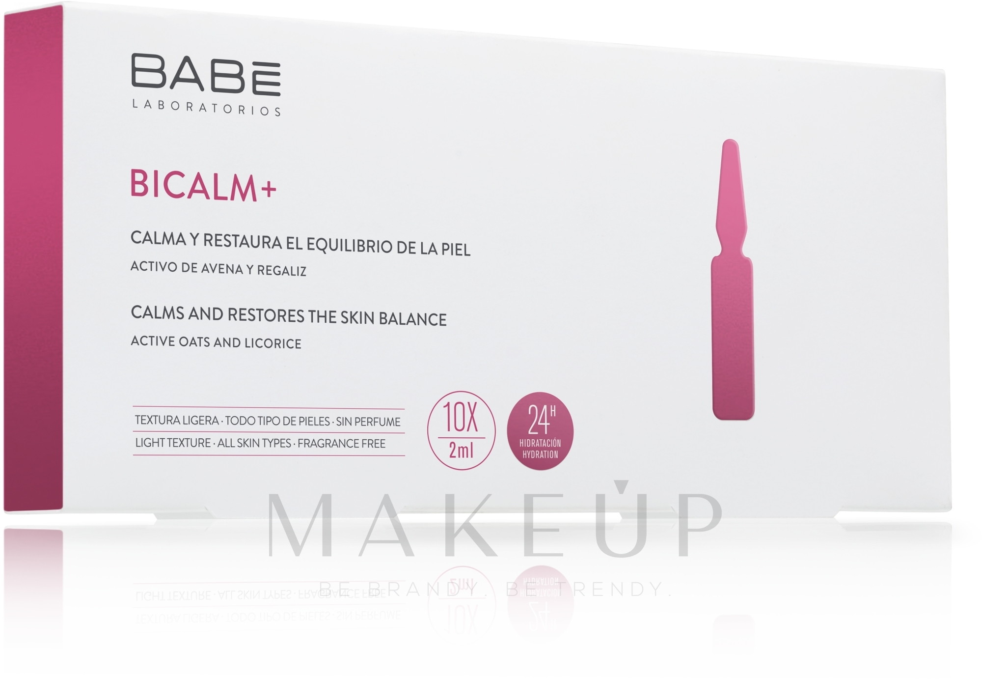 Konzentrierte Ampullen für alle Hauttypen - Babe Laboratorios Bicalm+ — Bild 10 x 2 ml