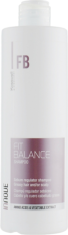 Seboregulierendes Shampoo für fettiges Haar - Kosswell Professional Innove Fit Balance Shampoo — Bild N1