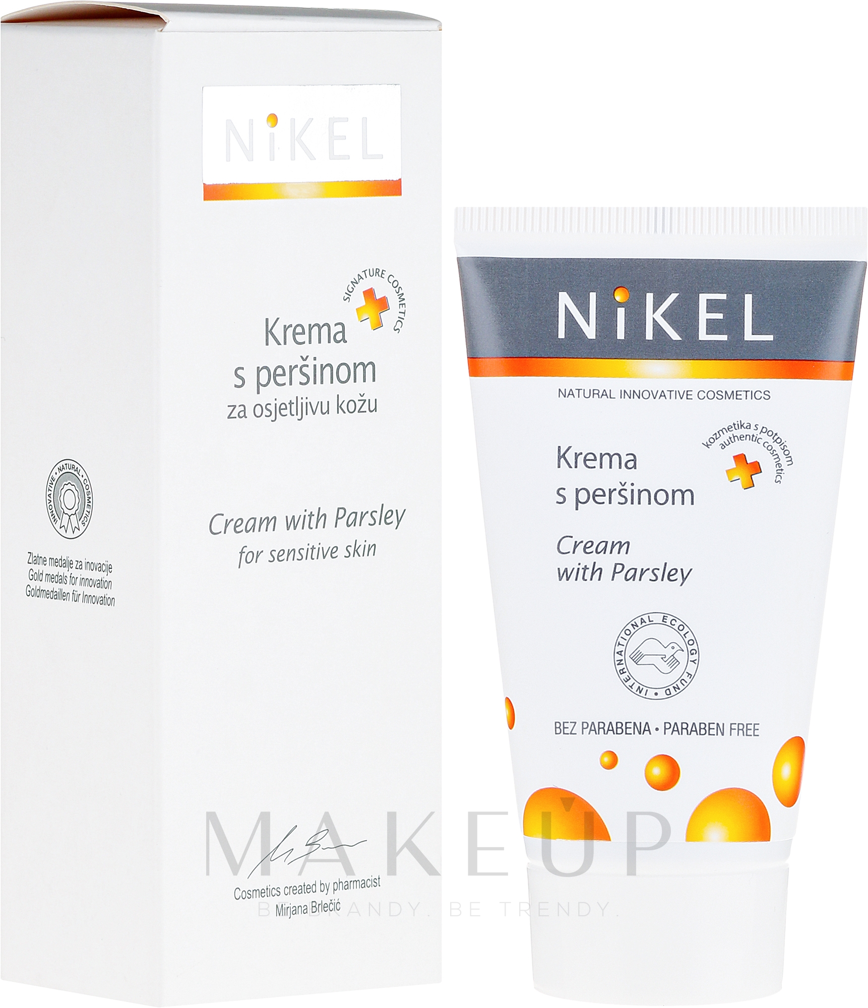 Verjüngende Gesichtscreme gegen Rötungen mit Petersilie - Nikel Cream with Parsley — Bild 50 ml