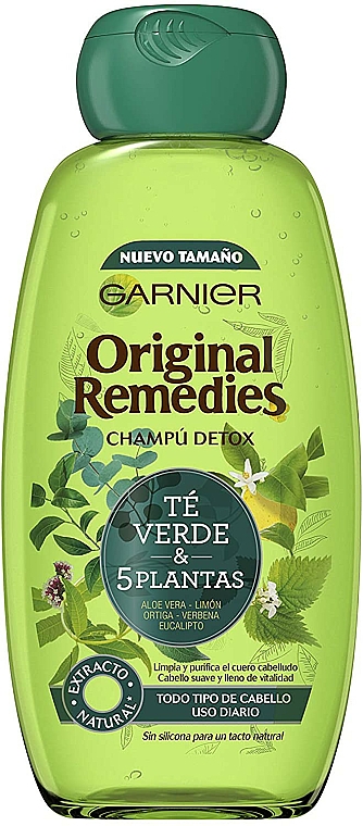 Entgiftendes Shampoo mit 5 Pflanzen für alle Haartypen - Garnier Original Remedies 5 Plants Shampoo — Bild N1