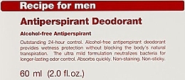 Deodorant Antitranspirant - Recipe for Men Alcohol Antiperspirant Deodorant — Bild N4