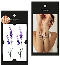 Düfte, Parfümerie und Kosmetik Temporäre Tattoos zwei Lavendel - Tattooshka