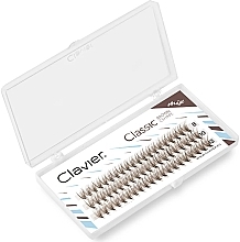 Künstliche Wimpern braun 8, 10, 12 mm C-Kurve 10D - Clavier Classic Brown Cshape Mix  — Bild N2