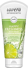 Düfte, Parfümerie und Kosmetik Pflegendes Duschgel mit Bio Limette und Zitronengras - Lavera Happy Freshness Body Wash Lime&Lemongrass