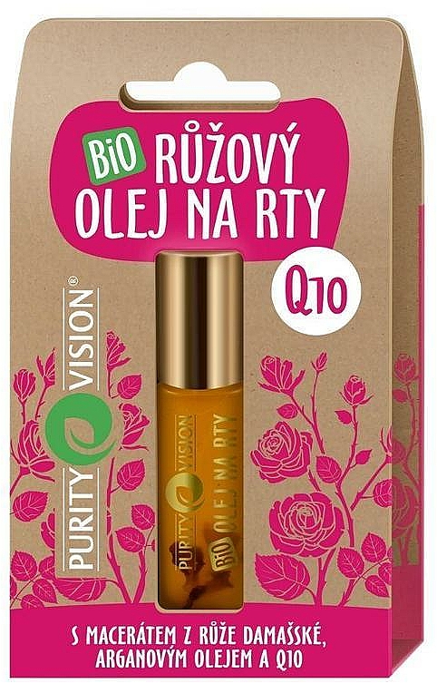 Lippenöl mit Argan - Purity Vision Bio Pink Lip Oil Q10 — Bild N1