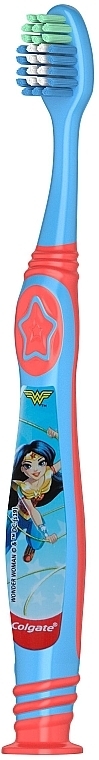 Kinderzahnbürste 6+ Jahre weich blau-rot - Colgate Kids Soft Toothbrush Wonder Women  — Bild N2