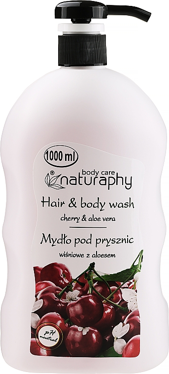 Duschgel für Haar und Körper Kirsche & Aloe Vera - Naturaphy Hair & Body Wash