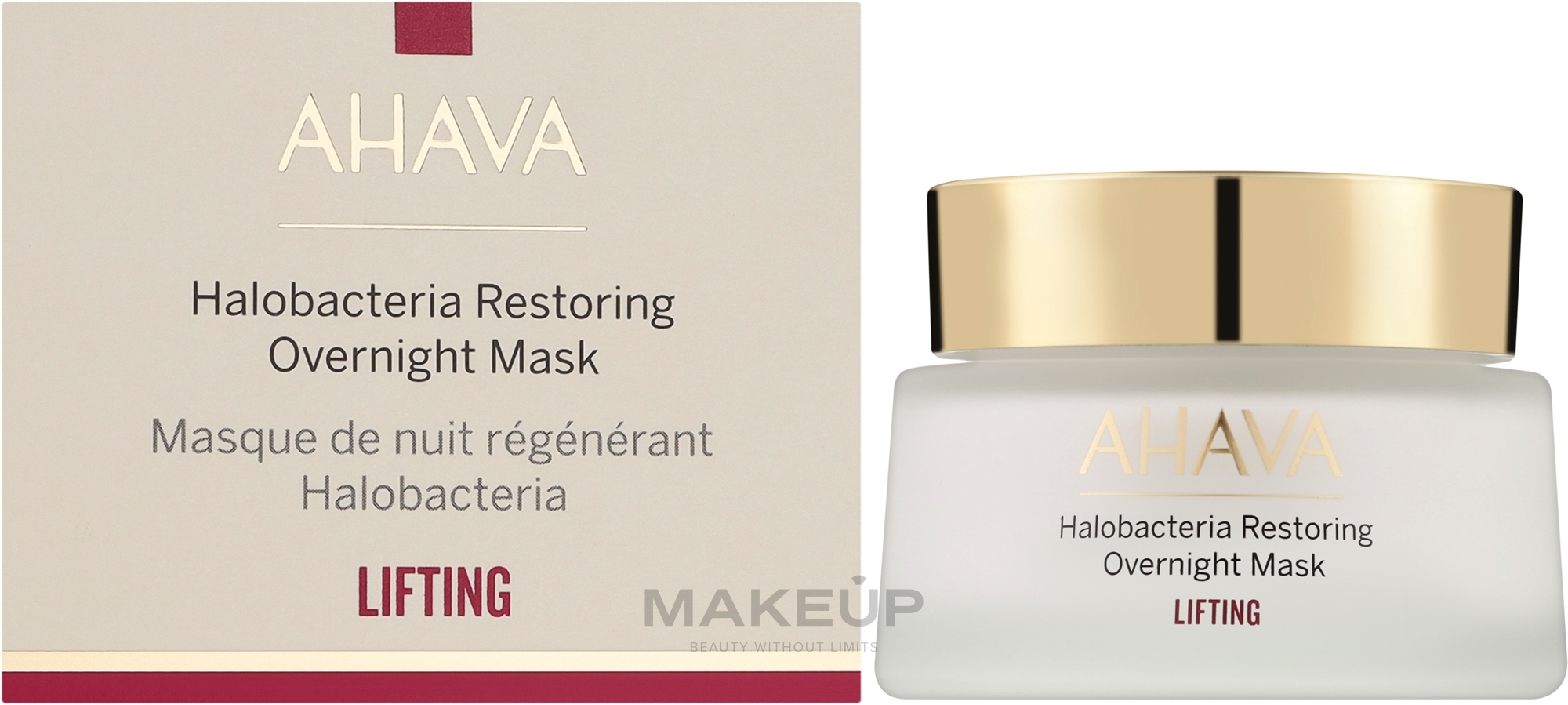Revitalisierende Nachtmaske - Ahava Halobacteria Restoring Overnight Mask Lifting — Bild 50 ml
